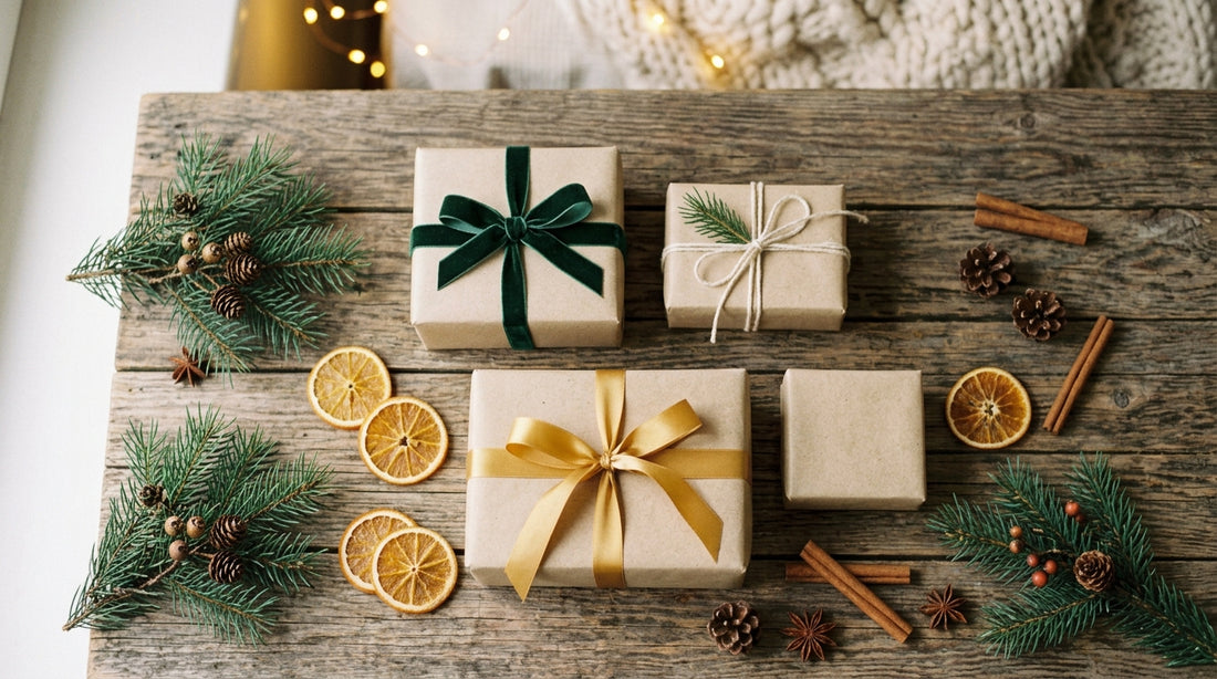 confezioni regalo natalizie con prodotti per la cura del corpo e il sonno