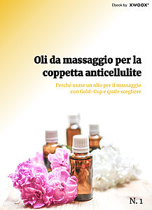 Copertina ebook oli da massaggio per la coppetta anticellulite